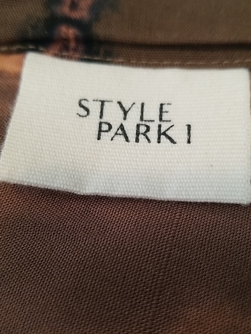 Style Park Caftan One Size Vneck 3/4 Sleeves EUC - Picture 3 of 3